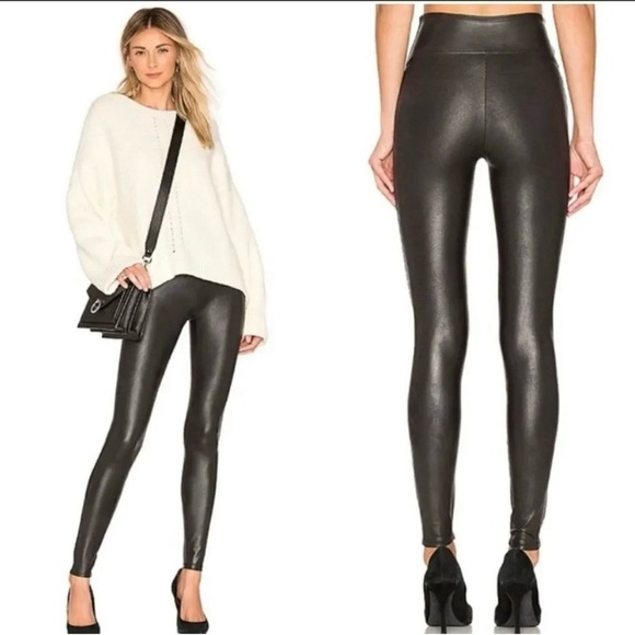Spanx Faux Leather Leggings Size Small - Picture 1 of 8